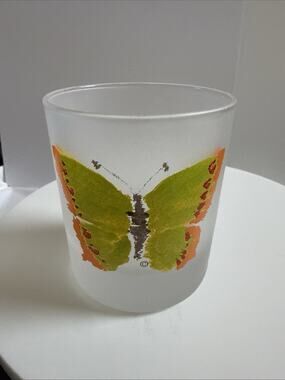 Vintage Dartington Designs Frosted Butterfly Frosted Glass